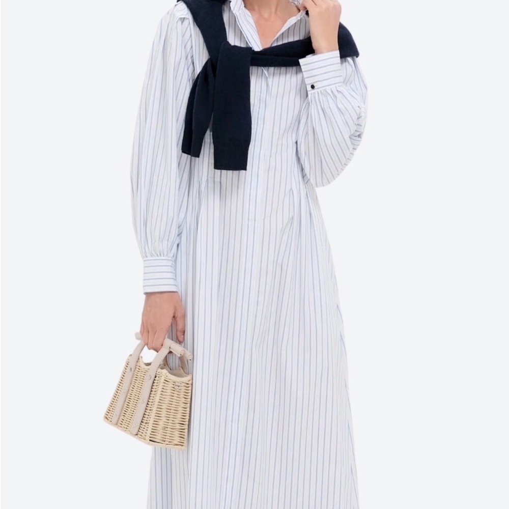 NWT Tuckernuck white and blue striped Corinne dress
